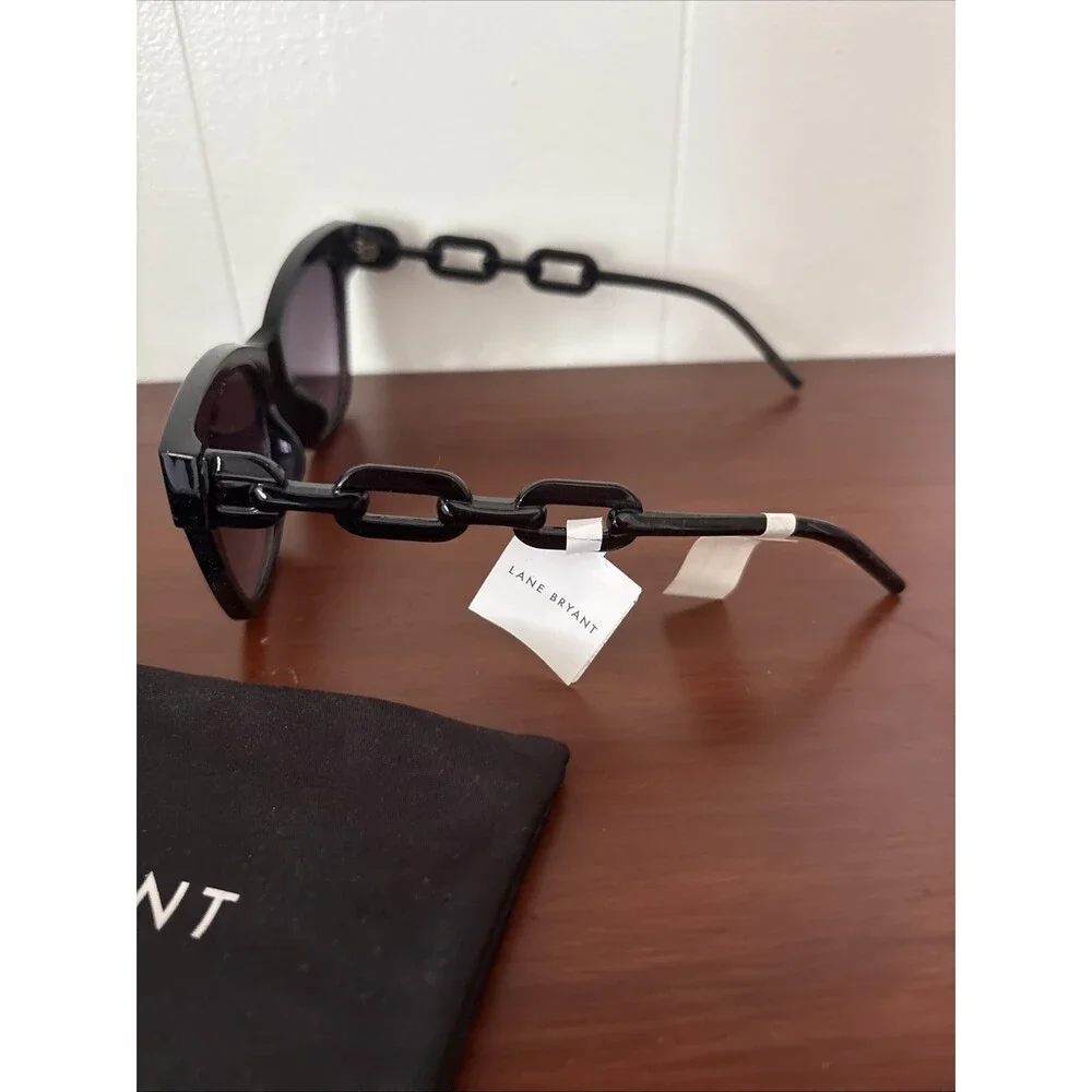 Lane Bryant Black Oversized Sunglasses NWT
